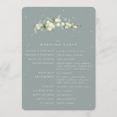 Programme Seafoam Green Snowberry+Eucalyptus Stem Mariage (Dos)