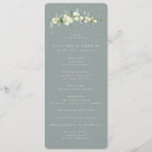 Programme Seafoam Green Snowberry+Eucalyptus Stem Mariage (Devant)