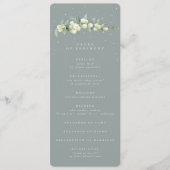 Programme Seafoam Green Snowberry+Eucalyptus Stem Mariage (Devant)