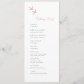 Programme Secret Garden Blush Floral Lovebirds Mariage (Dos)
