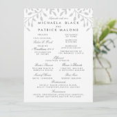 Programme Secret Garden Wedding Program (Debout devant)
