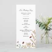 Programme Sedona Garden Wedding Day Program (Debout devant)