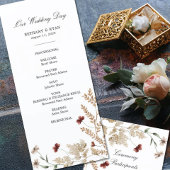 Programme Sedona Garden Wedding Day Program