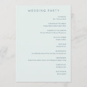 Programme Serene Pastel Floral Wedding Ceremony (Dos)