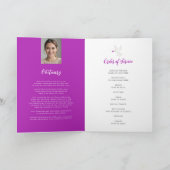 Programme Service commémoratif funérailles colombe violet ro (Intérieur)