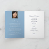 Programme Service commémoratif funéraire coeur ovale photo b (Intérieur)