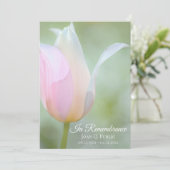 Programme Service commémoratif funéraire Pastel Tulip Spring (Debout devant)