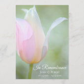 Programme Service commémoratif funéraire Pastel Tulip Spring (Devant)
