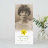 Programme Service commémoratif jonquilles jaunes brillantes  (Debout devant)