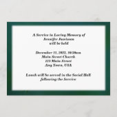 Programme Service commémoratif, Lys jaune doré Floral (Dos)