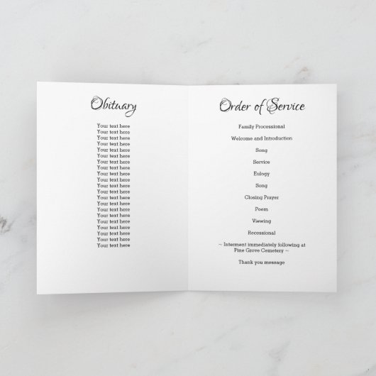 Programme Service de commande funéraire pour vétérans du Mém (Intérieur)