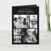 Programme Service funèbre/mémorial moderne à 9 photos (Devant)