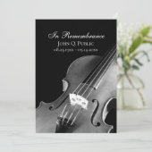 Programme Service funéraire de musiciens de violon noir blan (Debout devant)