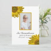 Programme Service funéraire des tournesols jaunes (Debout devant)