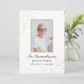 Programme Service funéraire Feuille de chêne d'automne (Debout devant)