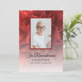 Programme Service funéraire floral de la carnation rouge (Debout devant)