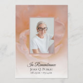 Programme Service funéraire rose pâle (Devant)