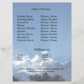 Programme Service Memorial Sun Rays Photo Flat Program (Dos)