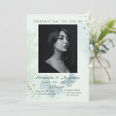 Programme Services funéraires aux papillons d'aquarelle vert (Debout devant)