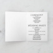 Programme Shimmering Sparkles Wedding Program (Intérieur)