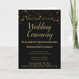 Programme Shimmering Sparkles Wedding Program