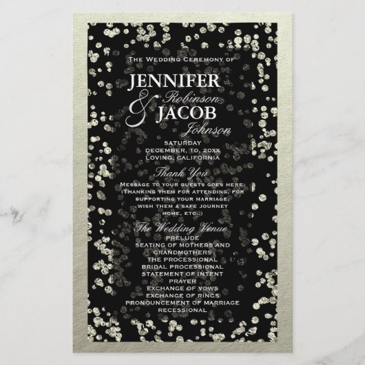 Programme | Silver Confetti (Devant)