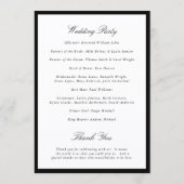 Programme Simple Bow Mariage Classique (Dos)