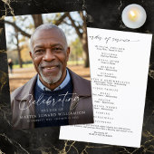 Programme Simple Celebration of Life Photo Funeral Program