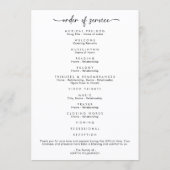 Programme Simple Celebration of Life Photo Funeral Program (Dos)