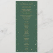 Programme Simple classique Noël moderne Mariage (Dos)