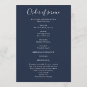 Programme Simple Croix Bleue Croix Bleue Ordre de service (Dos)