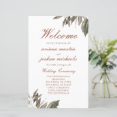 Programme simple de cérémonie des Mariages botaniq (Debout devant)