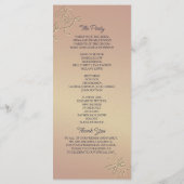 Programme simple de mariage bleu marine (Dos)