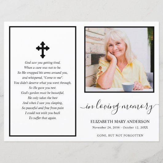 Programme simple de photos funéraires (Devant)