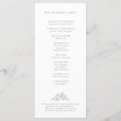 Programme Simple Delicate Floral Timeless Sage Mariage vert (Dos)