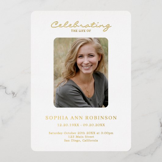 Programme simple d'ordre de service commémoratif p (Recto)