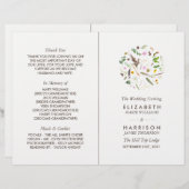 Programme simple et élégant de fleurs sauvages bot (Devant / Derrière)