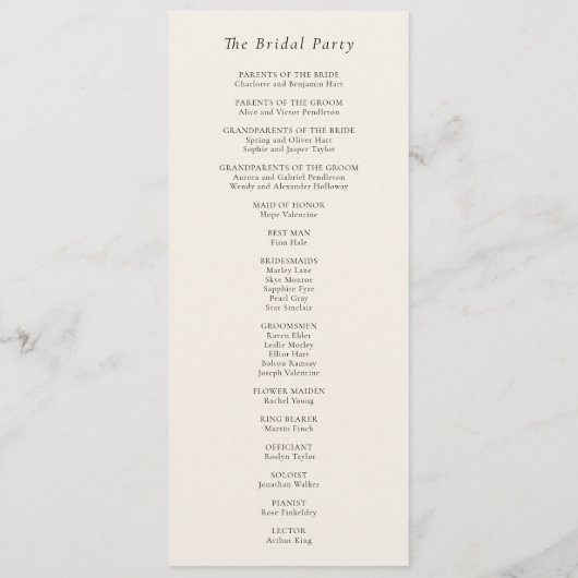 Programme Simple Mariage à feutre de chute minimale (Dos)