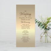 Programme Simple Mariage en Feuille d'Or (Debout devant)