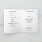 Programme Simple Mariage Propre Noir et Blanc (Intérieur)