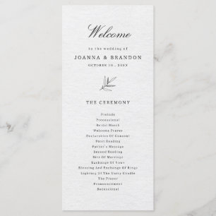 Programme Simple minimaliste moderne Eucalyptus Olive Mariag