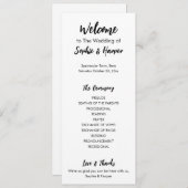 Programme Simple moderne et polyvalent Décontracté noir et b (Devant / Derrière)