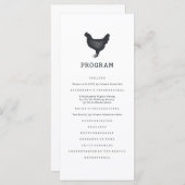 Programme Simple moderne Rustique Pays Mariage Ferme (Devant / Derrière)