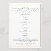 Programme Simple Photo Funéraire Ordre de service (Dos)