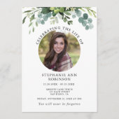 Programme Simple photo Funeral Memorial Ordre de service (Devant)