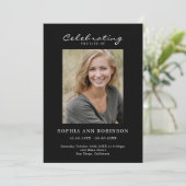 Programme Simple Photo Memorial Order Of Service Black (Debout devant)