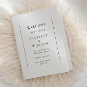 Programme simple traditionnel minimal de Mariage p