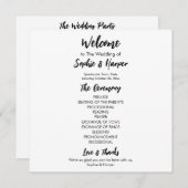 Programme Simple Versatile moderne Décontracté noir & blanc (Devant / Derrière)