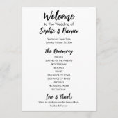 Programme Simple Versatile moderne Décontracté noir & blanc (Devant)