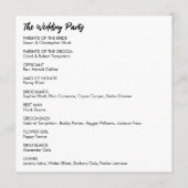 Programme Simple Versatile moderne Décontracté noir & blanc (Dos)